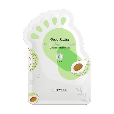 China BREYLEE Shea Butter Moisturizing Cream Foot Peeling Package Exfoliating Moisturizing Foot Mask Foot Mask for sale