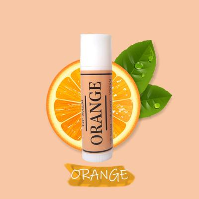 China Natural Organic Moisturizer Private Label Lip Balm Wholesale Orange Lip Repair Balm Stick Lip Balm Stick Set for sale