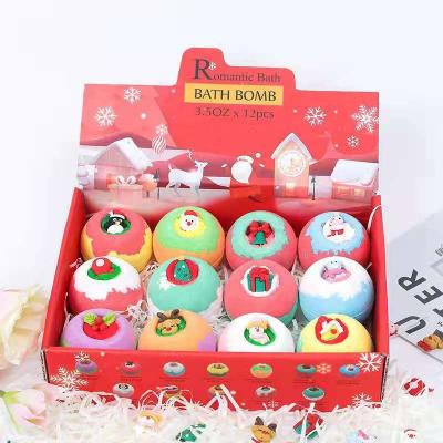 China Relaxation. Moisturizing Christmas Packing Free Shipping Gift Set Handmade Bubble Press Natural Vegan Organic Fizzy CBD Hemp Bath Bombs 12Pcs for sale