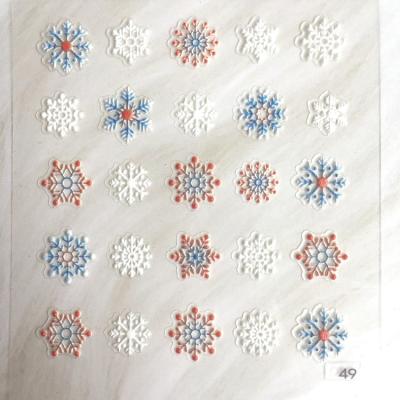 China Easy Apply Nail Art Decoration Snowflake 2021 Carving Nail Art Decals For Nail Beauty Salon Home DIY for sale