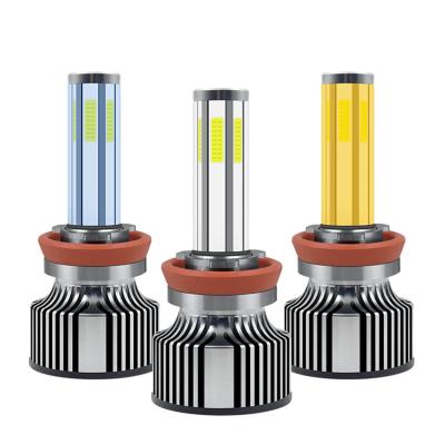 China Aviation aluminum auto lighting systems n6 canbus led 6 sides 360 led headlights h11 led headlight bulb fog light yellow white vehicle led light for sale