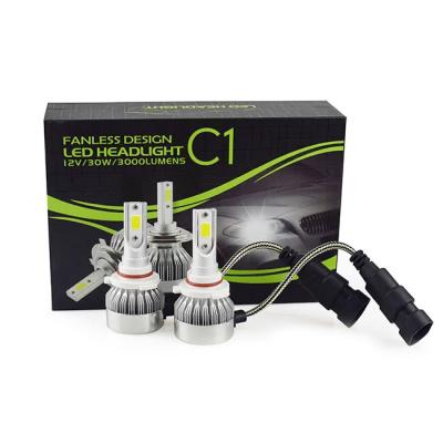 China Automotive Led Headlight Car Led Headlight C1 H3 COB Chip 36W Modified Lamp Universal Beam Lights Waterproof Wholesale Aviation Aluminum for sale