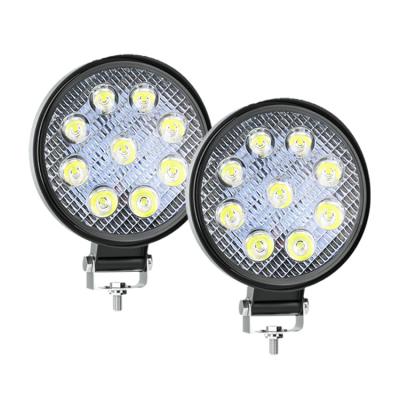 China Auto Lighting Systems 27w Car Led Lights 20mm Spot Light 24v Led 4x4 Led Bar 4 Inch Led Tractor Working Offroad Truck Light Bulb Rav 4 Mk2 for sale