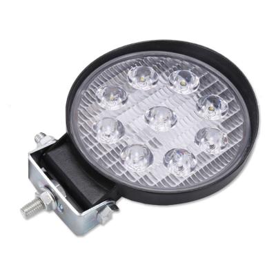 China Wholesale Universal Automobile Lamp Led Spot Energy Aluminum Waterproof Lights Or Round LED Worklight 27W 9Beads 20mm 8000lm 6000k High Brightness for sale