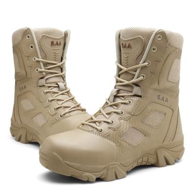 China Silp-Resistance Rubber Army Boots Mens Military Combat Boots Ultralight Military Tactical Boots for sale