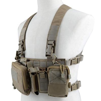 China Mulitply Vest Chest Tactical Vest, Rig Assault 500D Molle Multicam Tactical Vest with Multi-pockets for sale