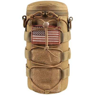 China Water Bottle Carry Bag Military Water Bottle Pouch Molle Holder Storage Bag Travel Tactical Kettle For Carrier 32oz for sale