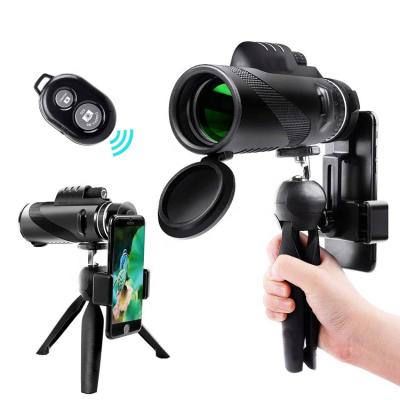 China High Power Waterproof BAK4 Telescope 12 Prism Scope 50 Monocular Telescope With Smartphone Mount Adapter for sale