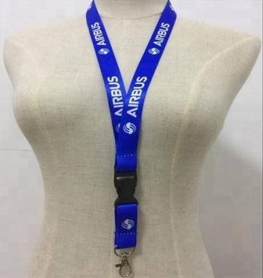 China Washable Custom Printed Neck Lanyards Working ID Card Badge Lanyard Airbus Lanyard for sale