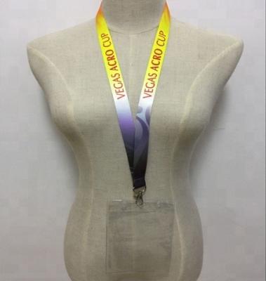 China Washable Customized Customized Printing Lanyard , Pocket Lanyards for sale