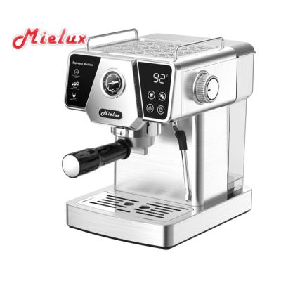 China High Quality 1.8L Bar Coffee Maker Home Espresso Coffee Maker Stainless Steel Espresso Coffee Maker 20 Housing Machine for sale