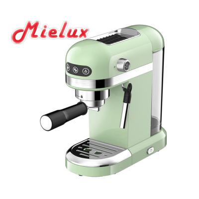 China High Quality Espresso Coffee Maker Hot Sales Coffee Maker Machine 1.4L Green Color Household Espresso Coffee Maker for sale