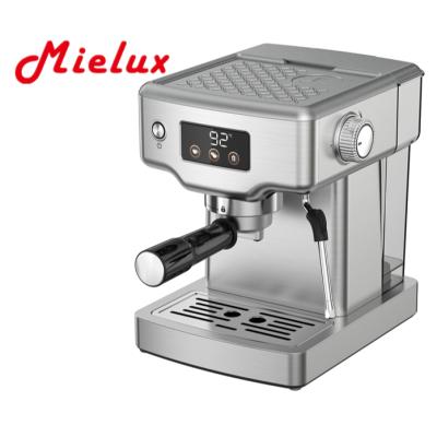 China Espresso Coffee Maker New Design Coffee Machine 1.8L Stainless Steel Household Housing Espresso With Milk Frother Automatic Electric Coffee for sale