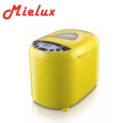 China Household Hot Sales Yellow PP Housing Digital Automatic Portable Multifunctional Household 2LB Electric Bread Maker for sale