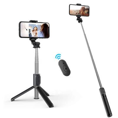 China Q01 40 Inch 360 Rotation Flexible Detachable Radio Remote Selfie Stick Extendable Tripod For iPhone Camera for sale