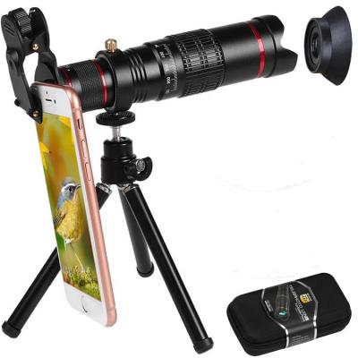 China Aluminum Alloy+optical Glass Aipaxal Portable Travel Fit No Deformation HD 22X Zoom Telephoto Cell Phone Camera Lens Kit With Tripod for sale