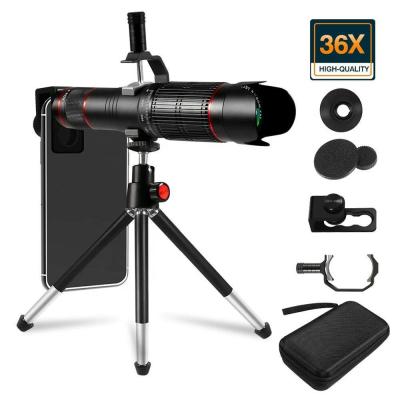 China Portable Aipaxal Amazon Stretching Products Camera Lens 36X Telephoto Telescope Mobile Phone Camera Lens for sale