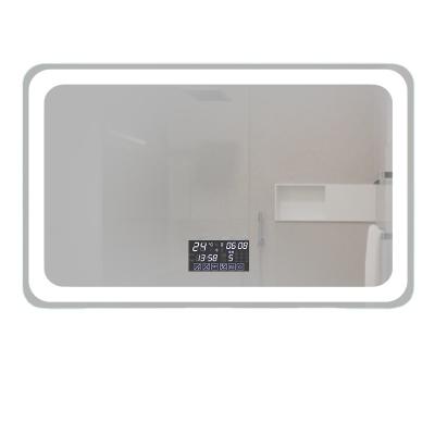 China Wholesale Online Luminous Defogging Illuminated Smart LED Bathroom Touch Screen Mirror for sale