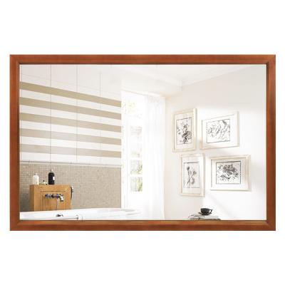 China Unique Decorative Rustic Wood Framed Natural Wood Mirrors Farmhouse Modern Bathroom Vanity Wall Mirrors for sale