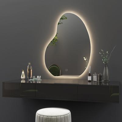 China CLASSIC Most Popular Special Shaped Frameless Mirror Wall Mirror Mango Shaped LED Bathroom Mirror for sale