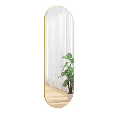 China Minimalist Modern Wall Mirrors Full Round Home Mirror Runway Decor Decorative Dressing Mirror for sale