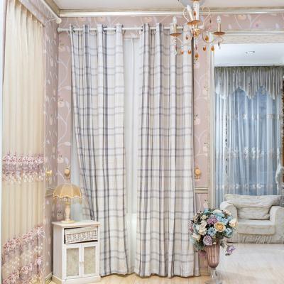 China Hot selling wholesale cheap 100% cotton fabric polyester blackout curtain prices for windows curtains bedroom for sale