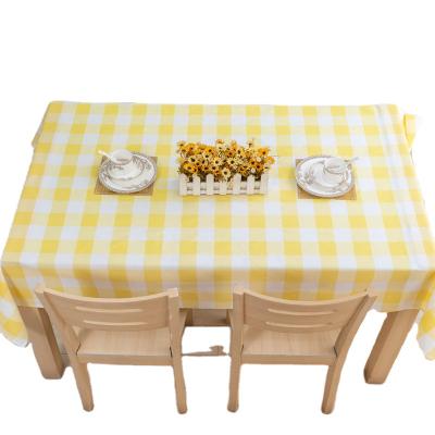 China Waterproof Rectangular Polyester Tablecloth 155gsm Banquet Hot Sales Tablecloths for Wedding Party Home Decoration for sale