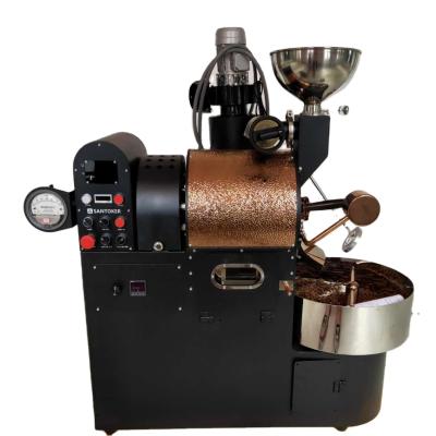 China Santoker 3kg Outdoor Coffee Roasting Machines Commercial Carbon Steel Double Wall Drum 1kg 2kg 3kg Coffee Burner for sale