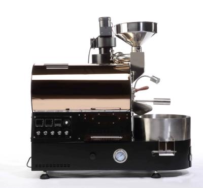 China Coffee Burner 1kg Steel Bean Product Processing Machinery Stainless Steel Gas Coffee Roasting Equipment Commercial Rotisserie Machine for sale