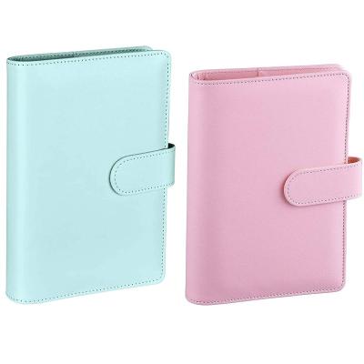 China 6 Rings A6 Loose Leaf PU Leather Notebook Convenient Planner Refillable Organizer Binder With Magnetic Buckle for sale