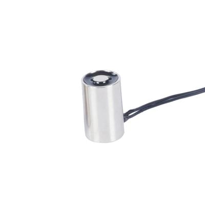 China Hotels H1625 Mini Round Electromagnet 6N 8N 10N Small Standing Solenoid Electromagnet for sale