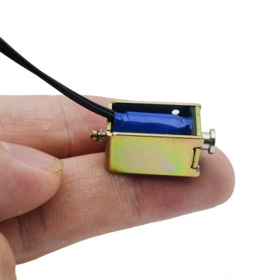 China Tiny 10V Smaller Screw Open Frame Push Pull Linear Solenoid for sale