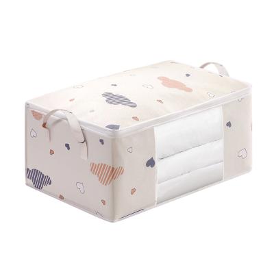 China Viable Comforter Storage With Handle Multifunctional Dustproof Household Bag Moving Packing Finishing Storage Box for sale