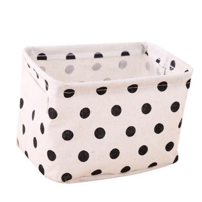 China Viable Storage Box Desktop Cloth Toys Creative Small Basket Cosmetics Storage Basket Snack Sundries Storage Basket for sale