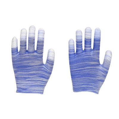 China High Quality Working Gloves Anti-Static Flexible Breathable Gardening PU Coated Seamless Knitted Gloves For Sale for sale