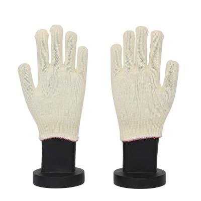 China Durable Wholesale High Quality Natural White Polyester Safety Cotton Construction Working Gloves for sale