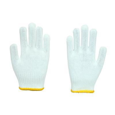 China China Wholesale Comfortable White Knitted White Cotton Knitted Gloves For Work for sale