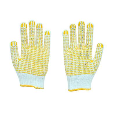 China Slip-Resistance Custom Anti-Slip Work Gloves High Density Protective Dotted Work Gloves for sale