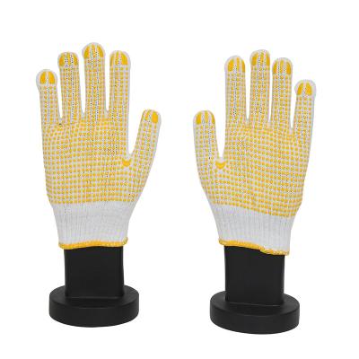 China High Quality Seamless Slip-Resistance Knit Glove Anti Dotted Cotton Knitted Gloves for sale