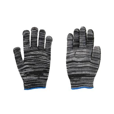 China Warm Comfortable Winter Safety Gloves Leather Black Cotton Yarn Gloves Work Gloves for sale