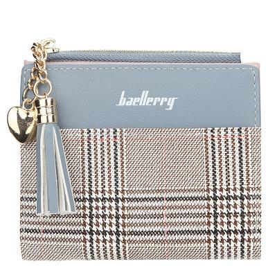 China New Pattern Strong Wallets Woman Wallet Pinch Luxury OEM Logo Coin Purse Custom Made Mini Student Lady Wallet Tassels for sale