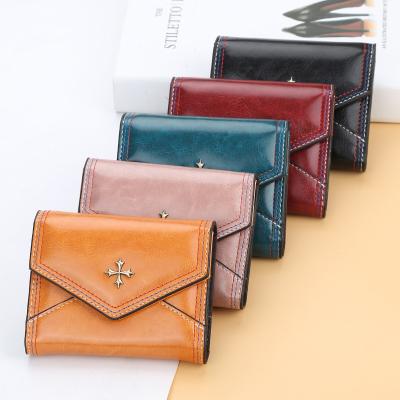 China New Strong Fashion Large Capacity Short Credit Bank Business ID Card Holder Wallet for Women, Lady Phone Case Card Holder for sale