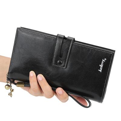 China Strong Ladies Wallets Smooth Leather Women Blank Monedero De Mujer Multi-Card Stance Clutch Handbag for sale