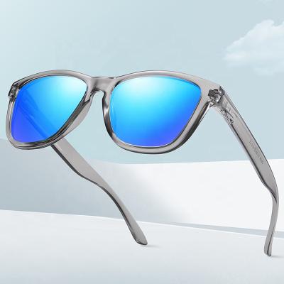 China 2021 Wholesale Polarized OEM Cat3 Uv400 Rectangle PC Frame Anti UV400 Sunglasses Men Sunglasses for sale