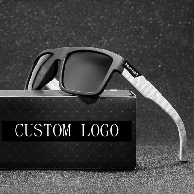 China 2021 Anti-scratch 2020 new fashion custom logo printed promotional men's anti-scratch polarized sunglasses for sale