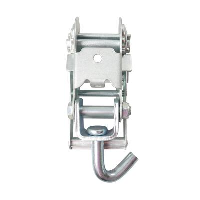 China Cargo Safety 50mm B.S. 5000kgs Automatic Ratchet Buckle With Swivel J-Hook for sale