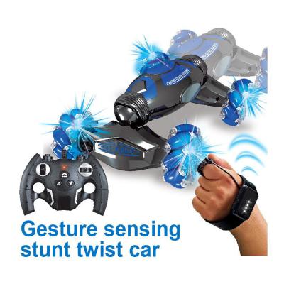 China Gesture 2020 New Remote Control Stunt Hand Gesture Remote Control Induction Twisting Drift RC Car for sale