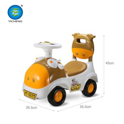 China Comfortable Cartoon Style Children Ride A Car Step Learning Scooter HT-5517 Baby Toy Car for sale