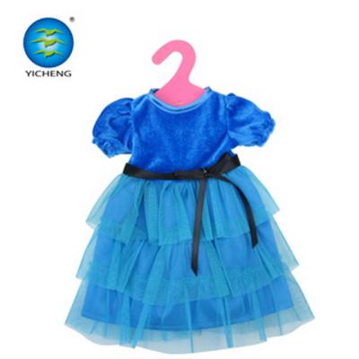 China 2020 three layer skirt doll blue clothes suitable for 18 inch doll 18 inch dolls for sale