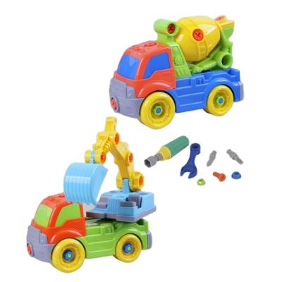 China Custom Kids Toy Vehicles Children Construction Trucks Mini Excavators Concrete Mixer Toys YC231445-6 for sale